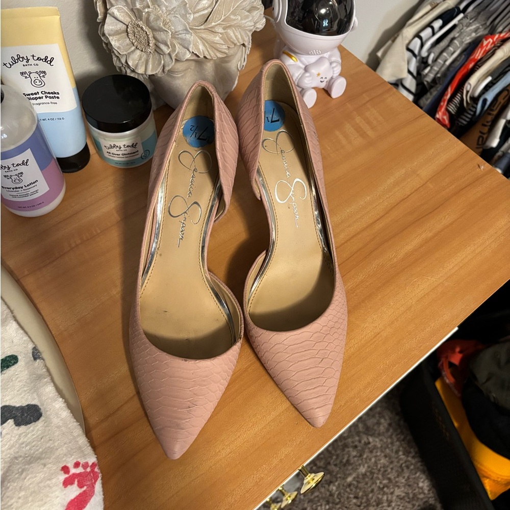Jessica Simpson Pink Stiletto Heels